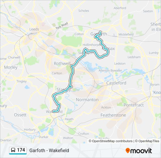 174 Bus Line Map