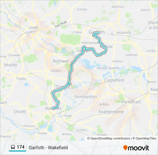 174 Bus Line Map