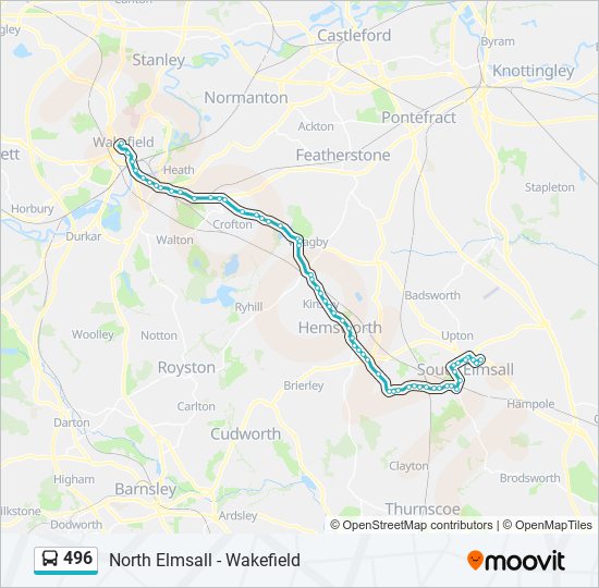 496 Route: Schedules, Stops & Maps - North Elmsall (Updated)