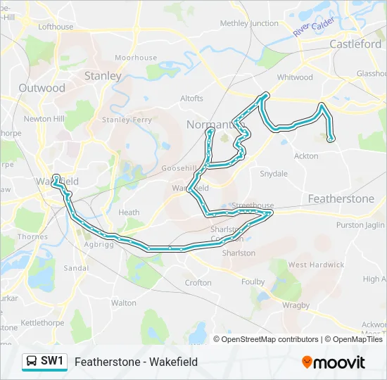 SW1 Bus Line Map