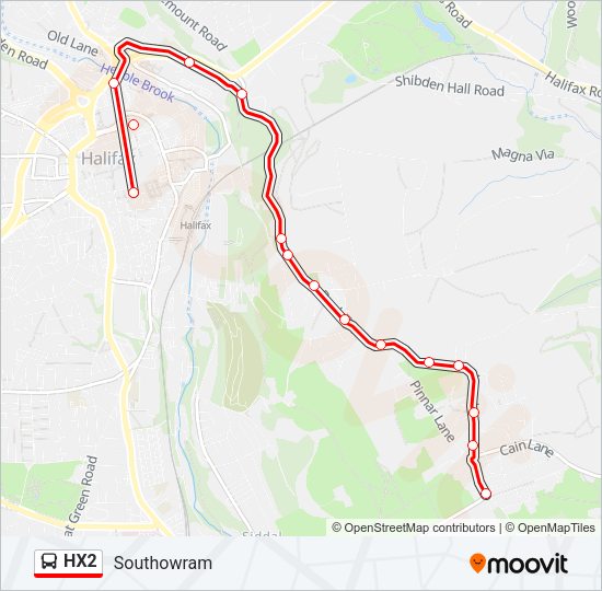 HX2  Line Map
