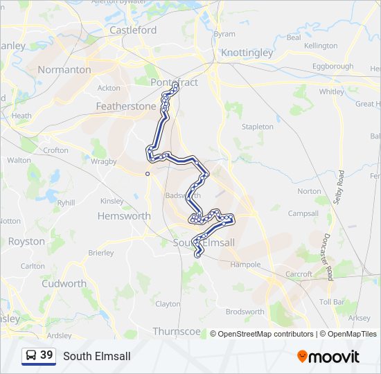 39 Bus Line Map