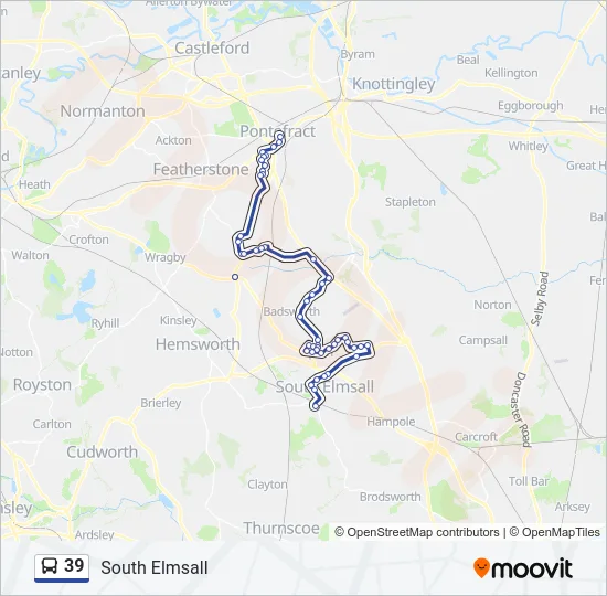 39 Bus Line Map