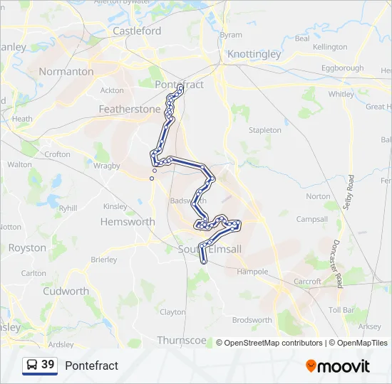 39 Bus Line Map