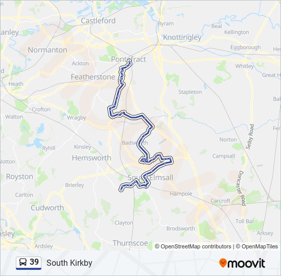 39 Bus Line Map