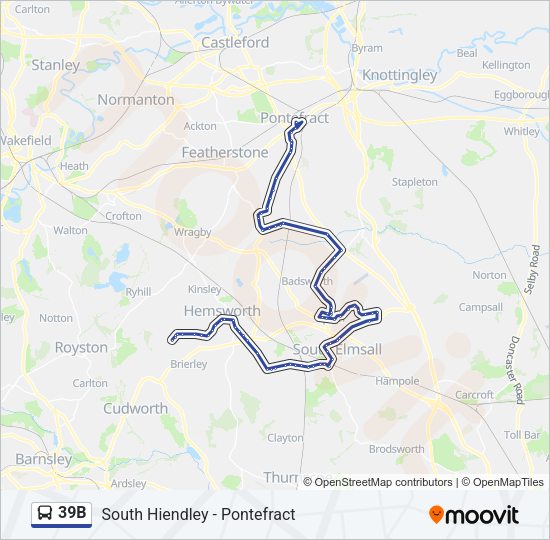 39B Bus Line Map