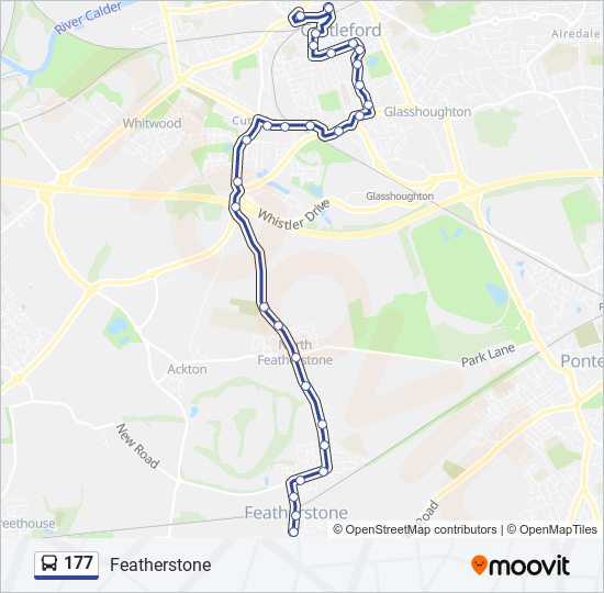 177 bus Line Map