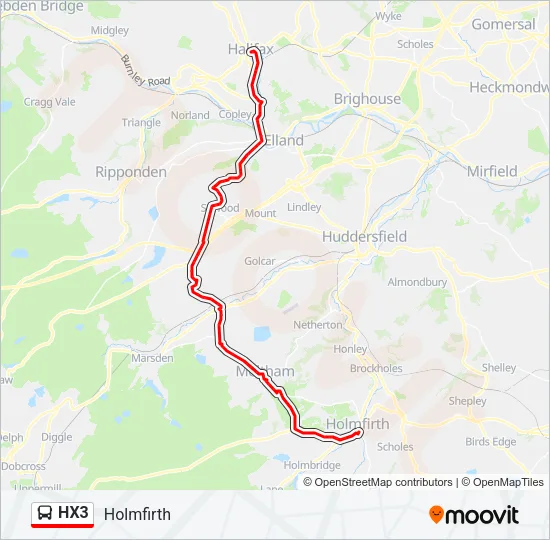HX3  Line Map