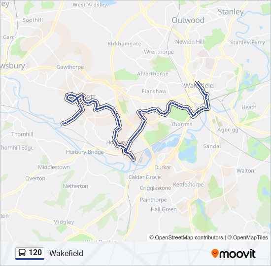 120 bus Line Map