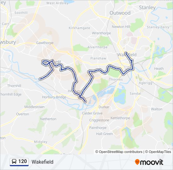 120 Bus Line Map