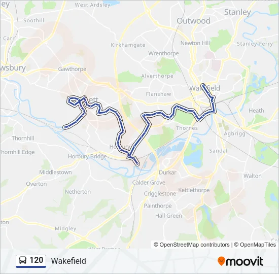 120 Bus Line Map
