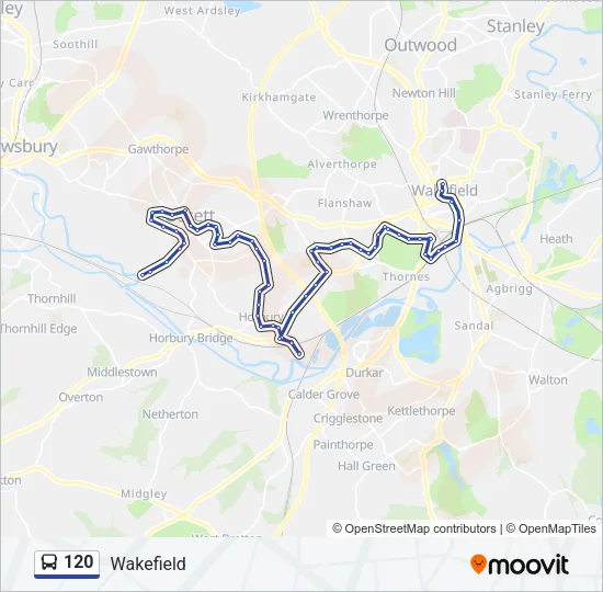 120 Bus Line Map