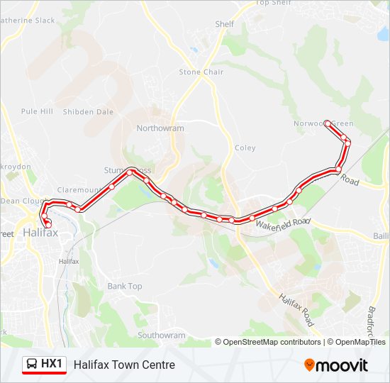 HX1  Line Map