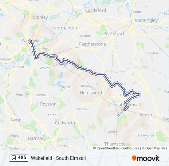 485 bus Line Map