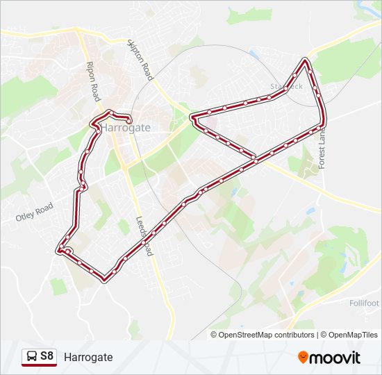 S8 bus Line Map