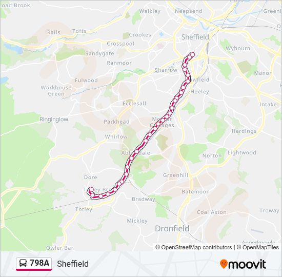 798A bus Line Map