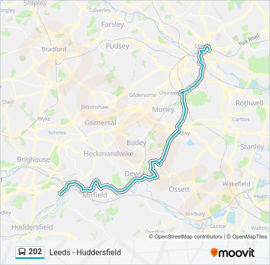 202 Bus Line Map