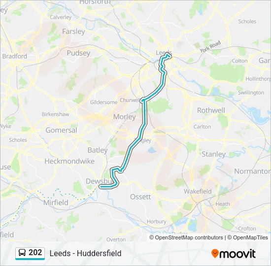 202 Bus Line Map