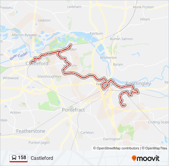 158 Route Schedules, Stops & Maps Castleford (Updated)