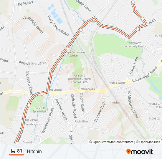 81 Bus Line Map