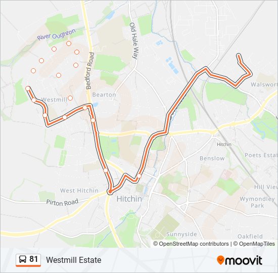 81 Route Schedules, Stops & Maps Westmill Estate (Updated)