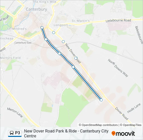 P3 Bus Line Map