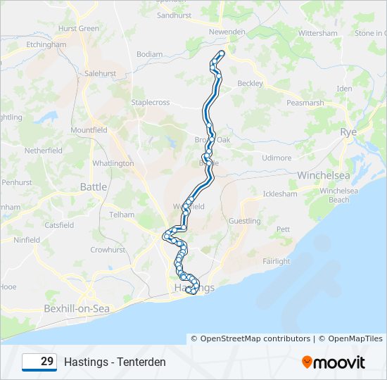 29 Route: Schedules, Stops & Maps - Northiam (Updated)