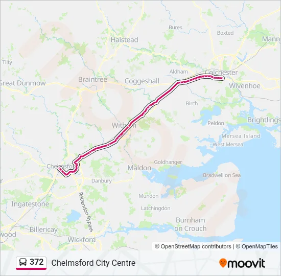 372 Bus Line Map