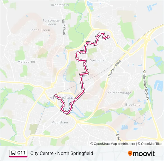 C11 Bus Line Map