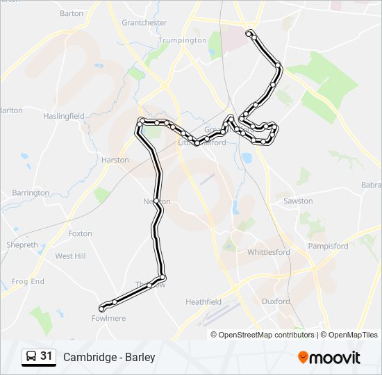 31 bus Line Map