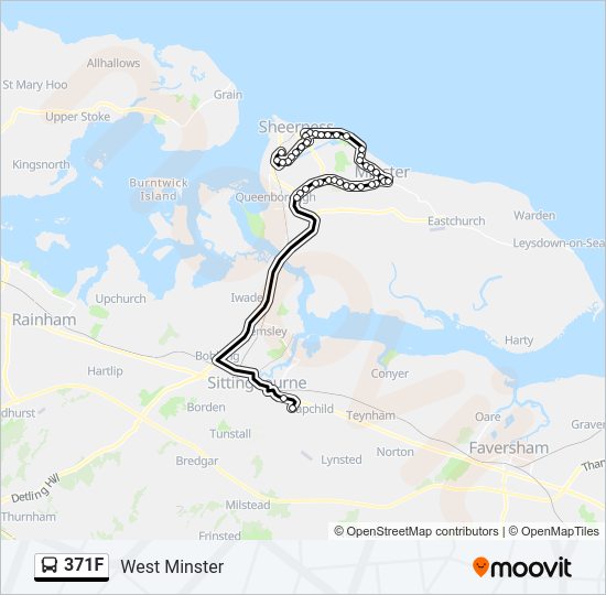 371F Bus Line Map