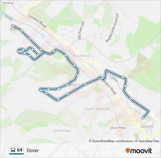 64 Bus Line Map