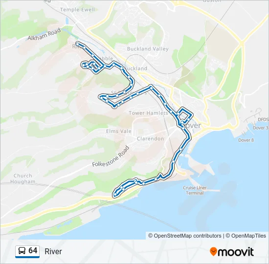 64 Bus Line Map