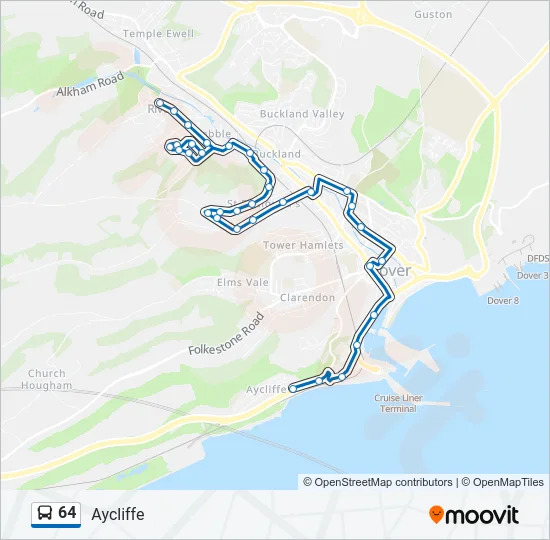 64 Bus Line Map
