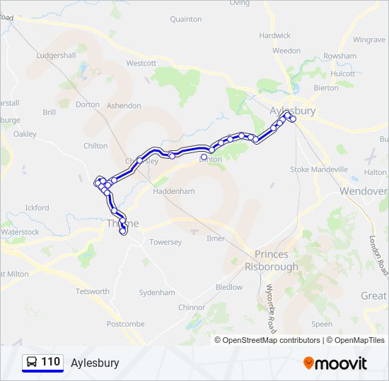 110 Route: Schedules, Stops & Maps - Aylesbury (Updated)