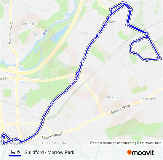 6 Bus Line Map