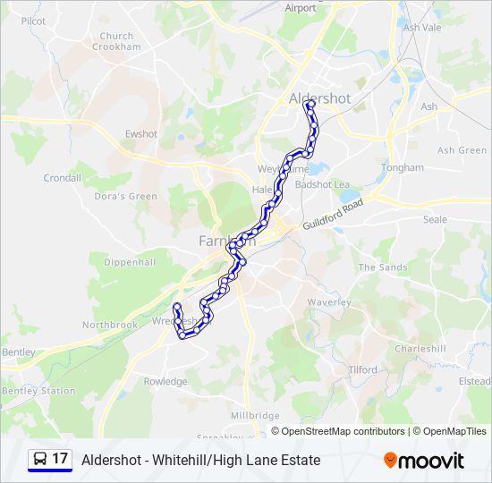 17 Route: Schedules, Stops & Maps - Wrecclesham (Updated)