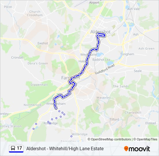 17 Route: Schedules, Stops & Maps - Aldershot (Updated)