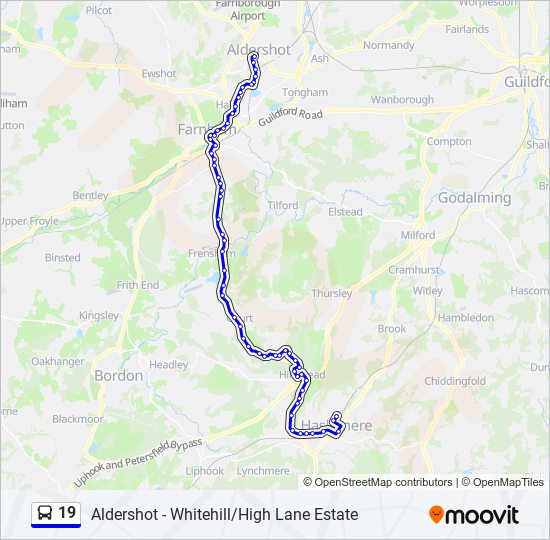 19 Route: Schedules, Stops & Maps - Haslemere (Updated)