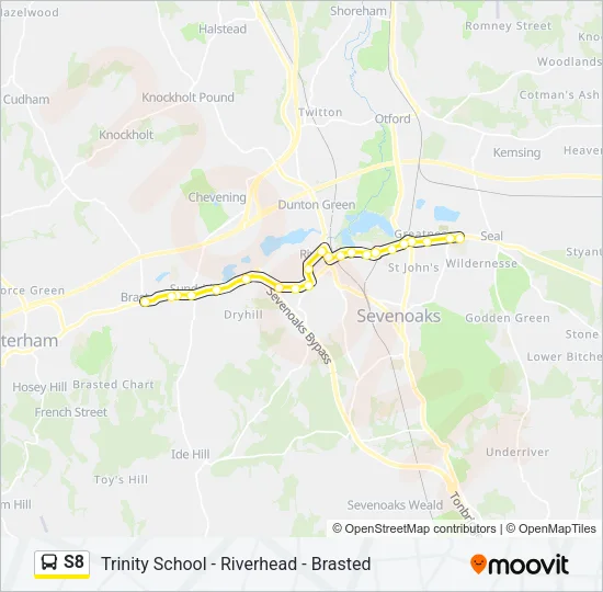 S8 Bus Line Map