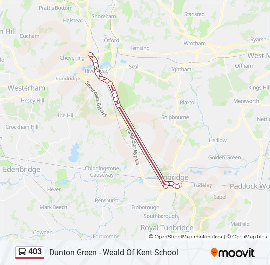 403 Route Schedules, Stops & Maps Dunton Green (Updated)