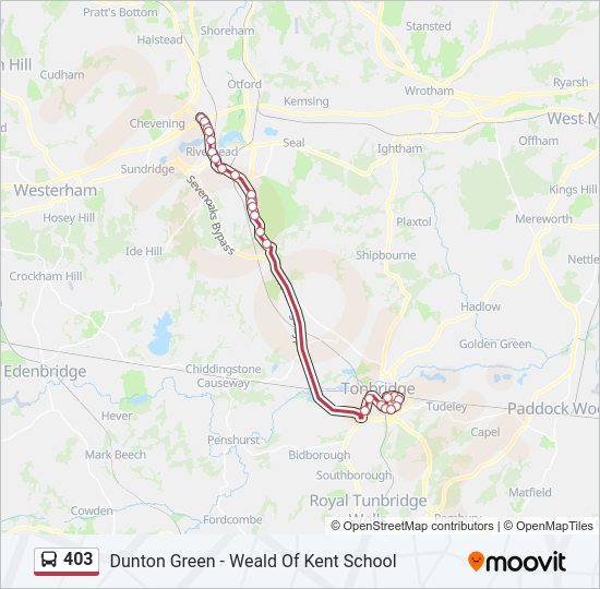 403 Bus Line Map