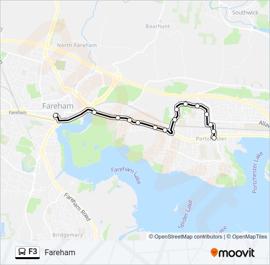 F3 Bus Line Map