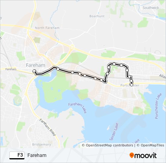 f3-route-schedules-stops-maps-fareham-updated
