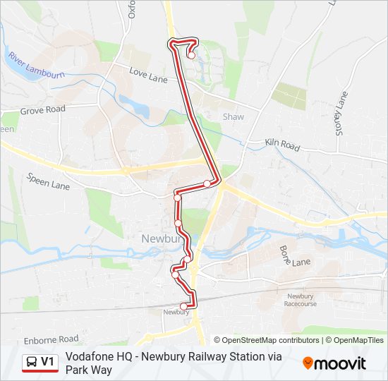 V1 Bus Line Map