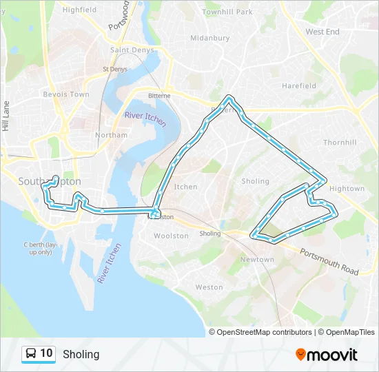 10 Bus Line Map