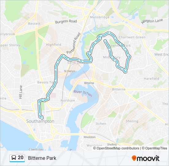 20 Bus Line Map