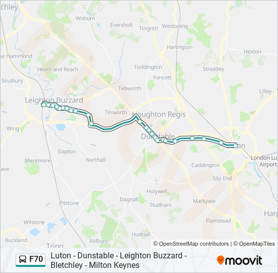 F70 bus Line Map