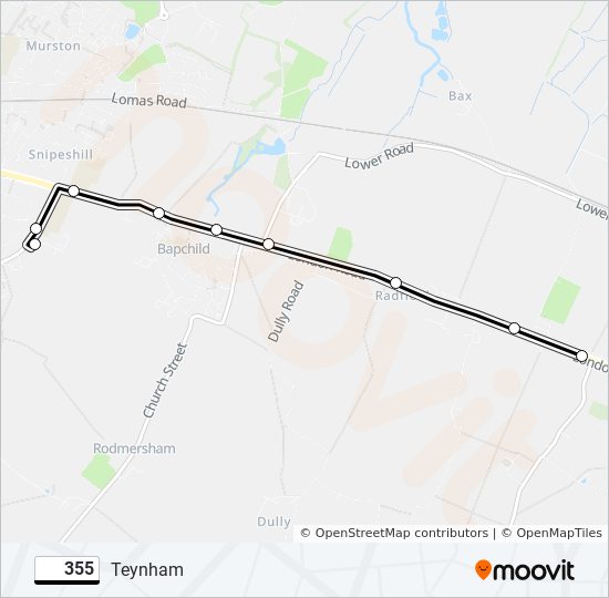 355 Route Schedules, Stops & Maps Teynham (Updated)