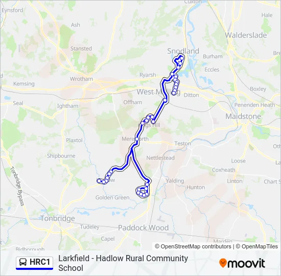 HRC1 Bus Line Map